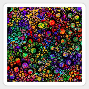 Festival Stained Glass Dots Sticker